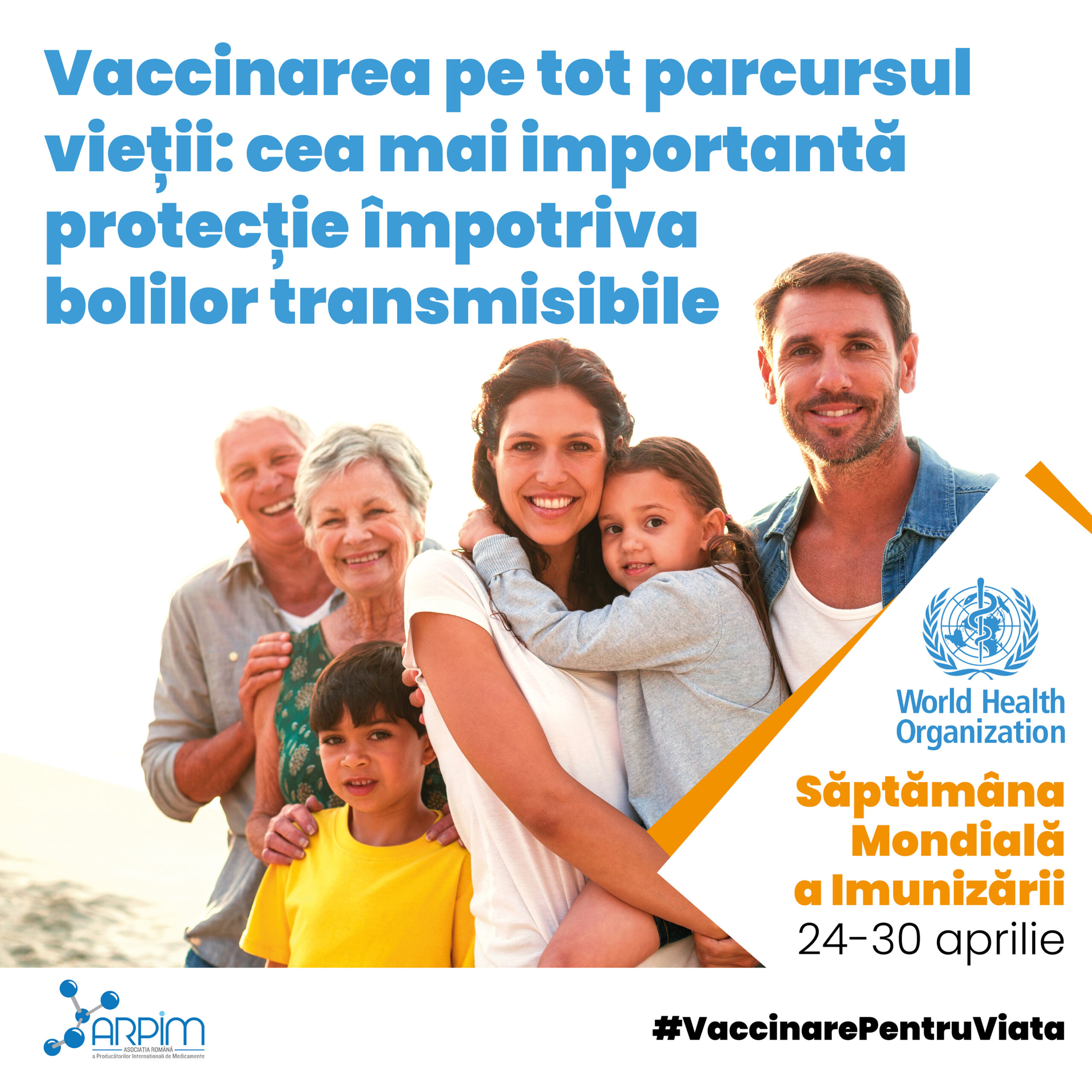 24-30 aprilie: Săptămâna Mondială a Imunizării